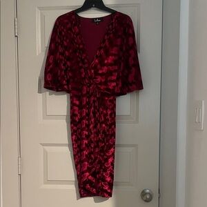 Lulu's Red Holiday Dress
